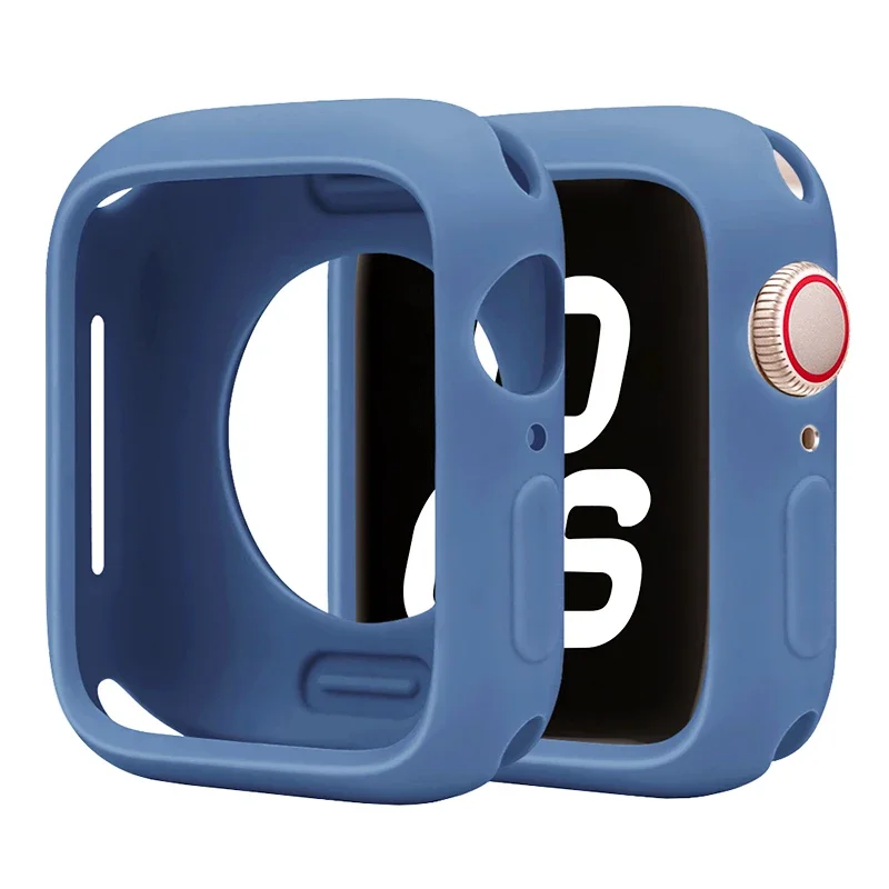 Silicone Protective Bumper Case for Apple Watch Accessories