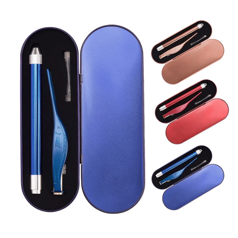 LED Light Ear Pick Ear Wax Removal Ear Cleaner Set Earpick Nose Clean Tweezers Picks Wax Remover Baby Adults Ear Care Set 6