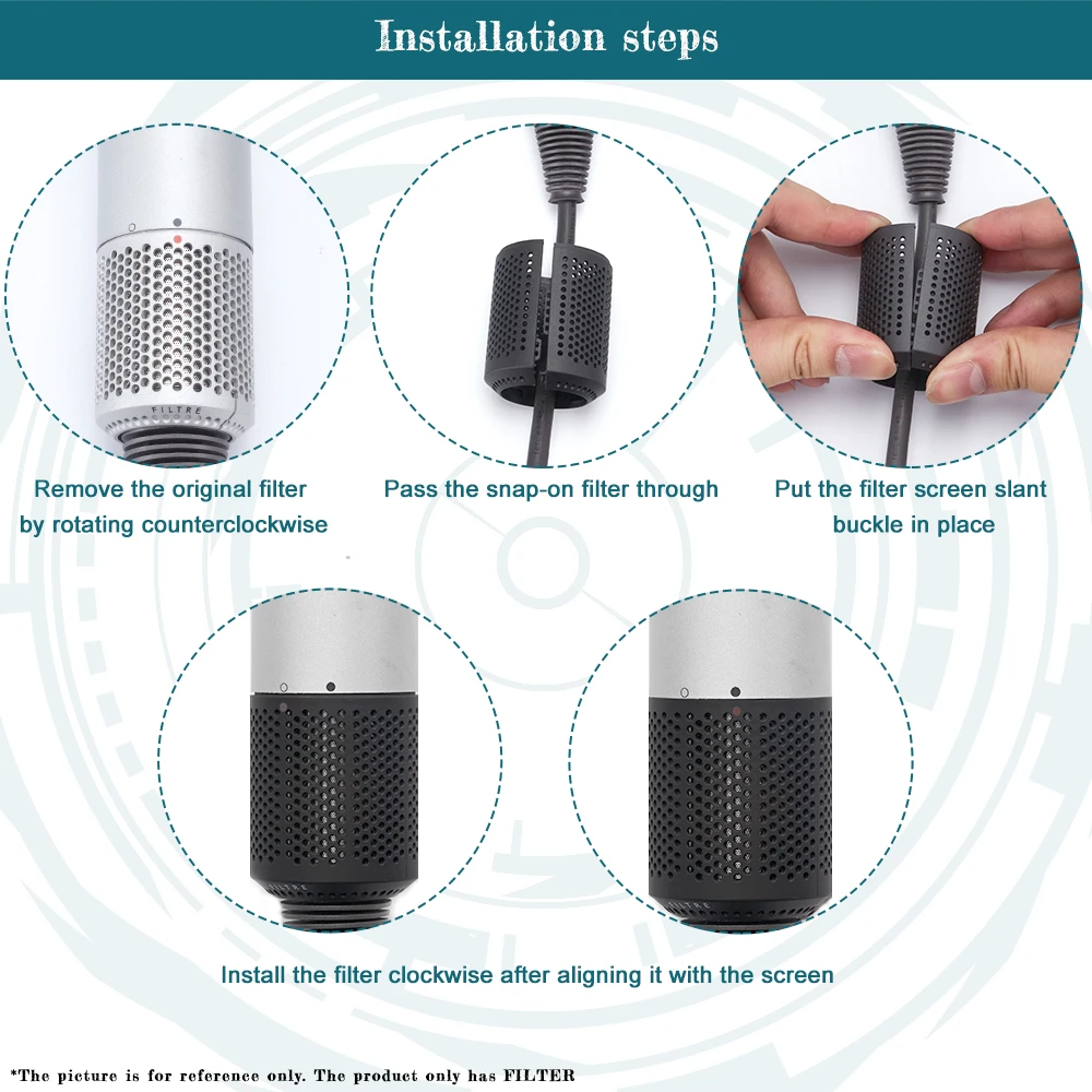 Outer Filter Cover For Dyson Hair Dryer Accessories HD01 HD03 HD07 HD08 Dustproof Strainer Filter Net Part Opening Design hair dryer,hair clipper accessories