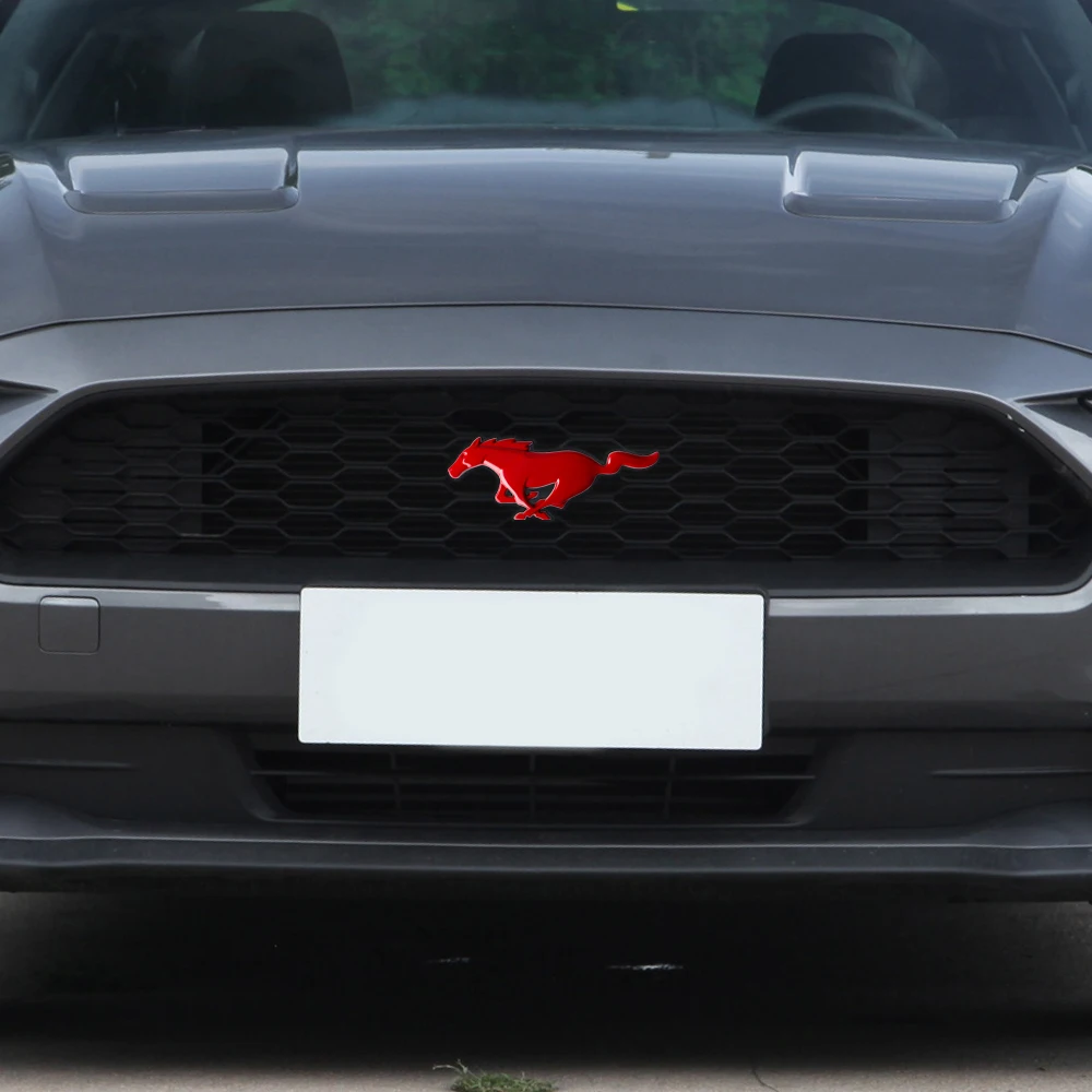 1 Stück Metall Auto Frontgrill Motorhaube Emblem Kofferraum Aufkleber für Mustang Ford Fiesta Fusion Kuga Escape Explorer Edge Focus Zubehör – Detail 14