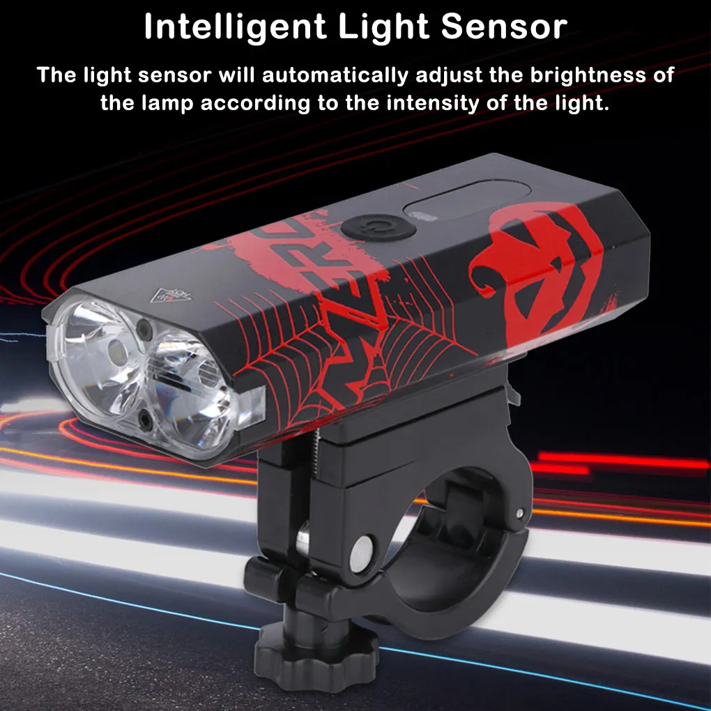 Bicycle Front Light USB Bike Adjustable Safety Flashlight High