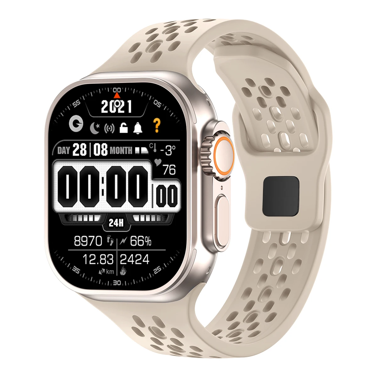 Premium Silicone Smartwatch Band - Versatile Strap in Multiple Sizes