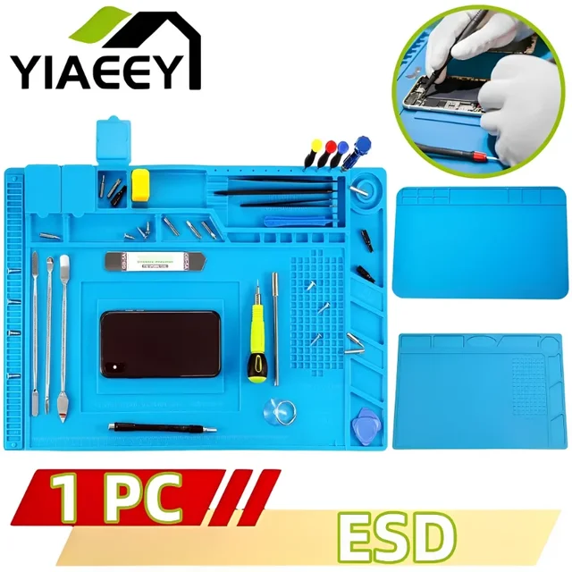 ESD 납땜 매트 수리 패드, 절연 내열성 납땜 스테이션, 실리콘 작업 패드, 데스크 플랫폼, 전화 수리 도구 키트