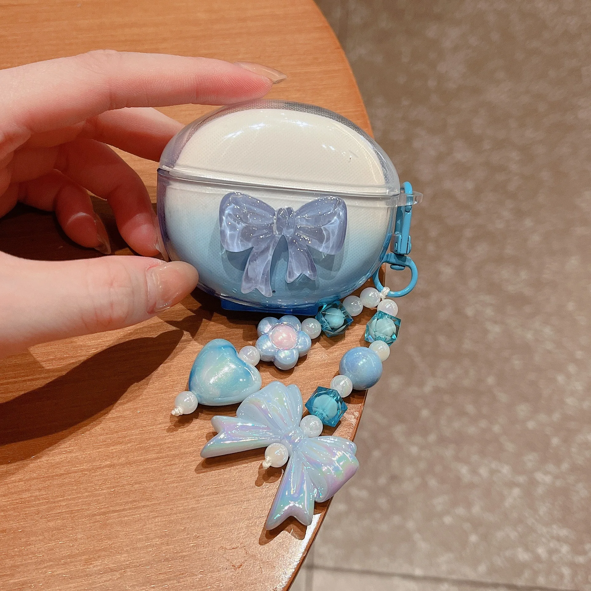 Cartoon Headphone Case with Keyring - Soft TPU Protective Cover