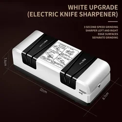 Electric Multi - Function Automatic Sharpener for Knives, Scissors, and Screwdrivers (White Set 1)