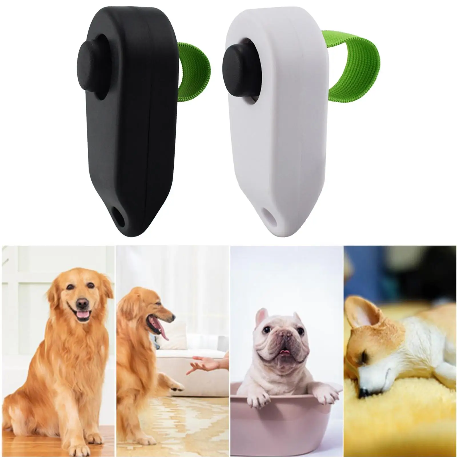 Dog Training Portable Dog Click Trainer Aid Tool Pet Training Click Sound Guide Obedience Supplies