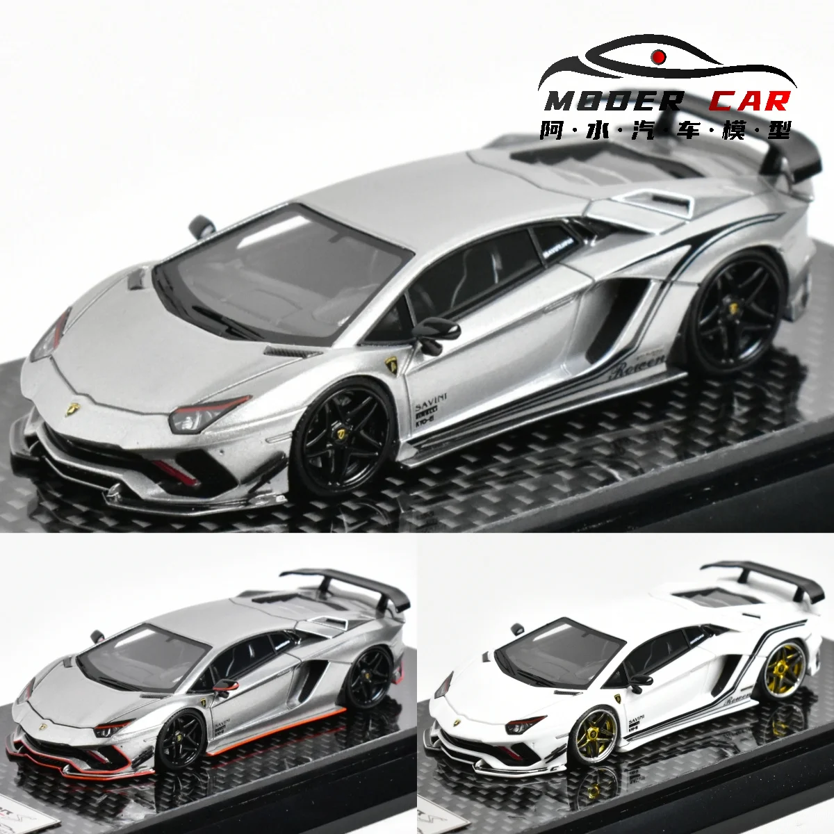 YM Model 1:64 Aventador S Rowen Resin Diecast Model Car