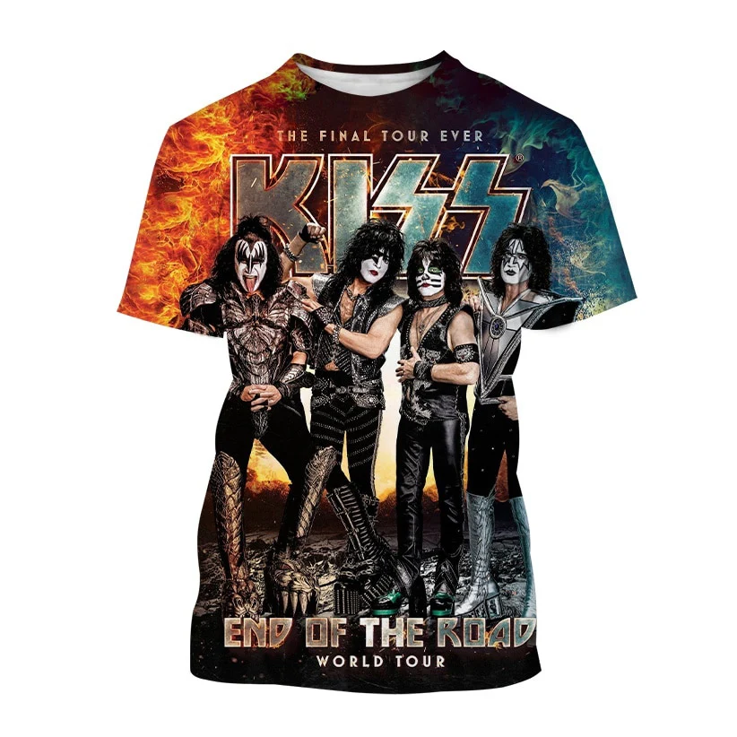 Summer Short Sleeve Rock Band T Shirt