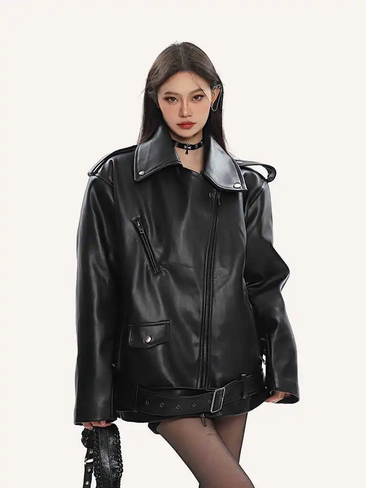 ジャケット・アウター y2k 00s archive black leather jacket Y2K Soft Leather Jacket Free Shipping - The Vintage Twin