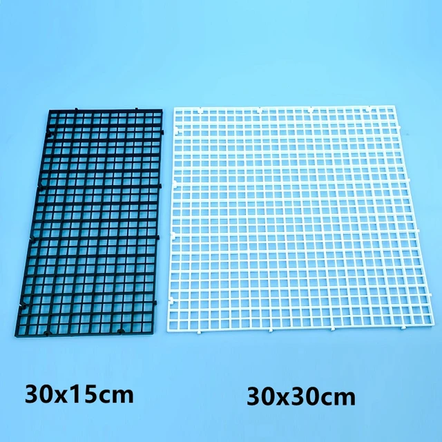30x15cm 30x30cm Grid Divider Plate Detachable Spliceable Fish Tank Isolation Plate Upper Cover Net Bottom Filter For aquarium 3