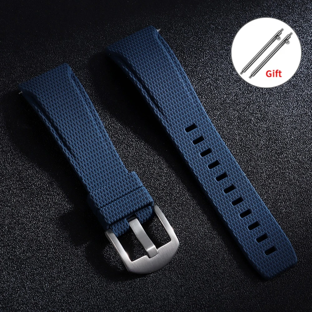 Curved End FKM Rubber Sport Bracelet Quick Release Waterproof Wristband