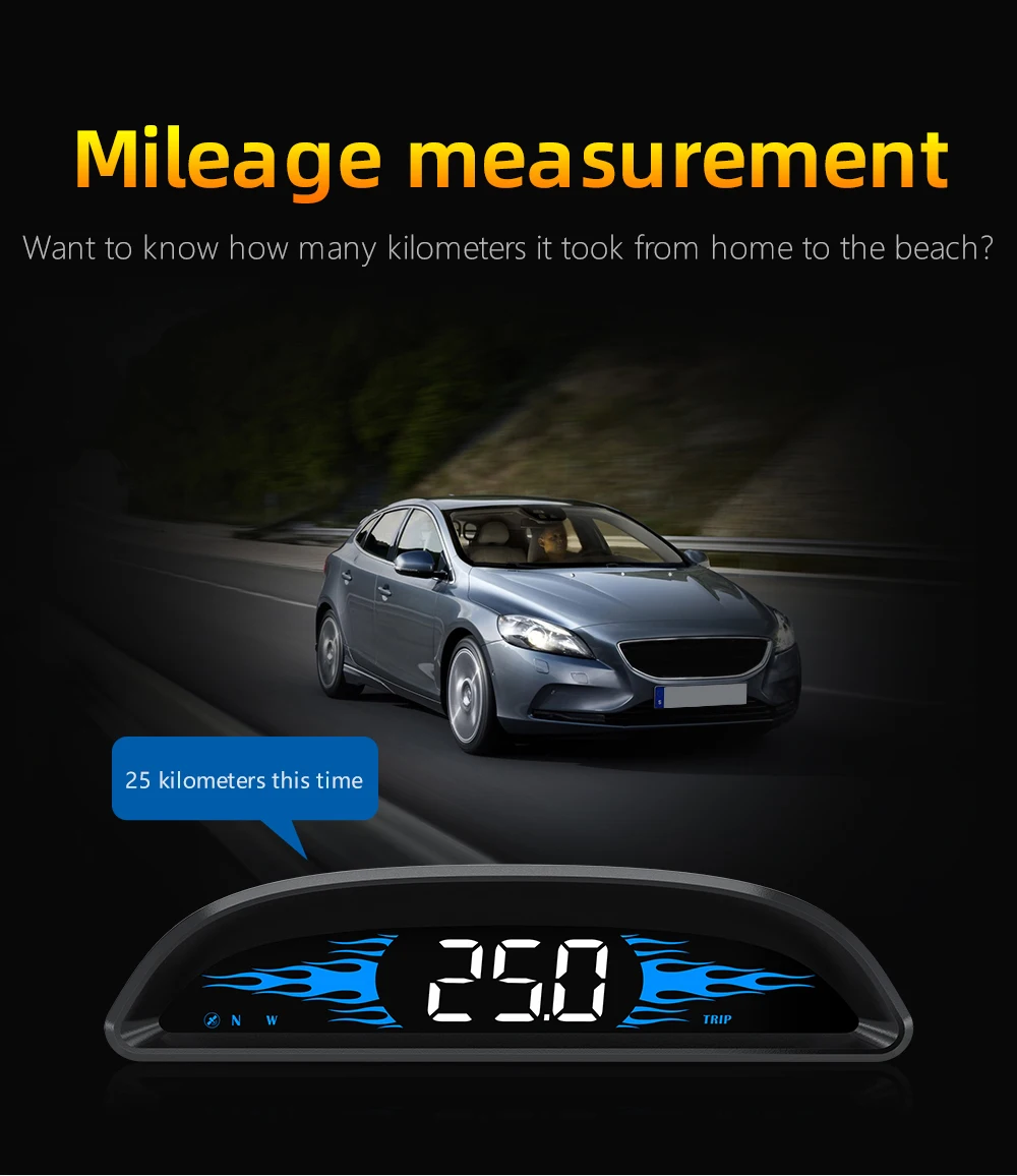 G2 B2 Head Up Display GPS / OBD Multifunctional Smart Car HUD Digital Speedomete