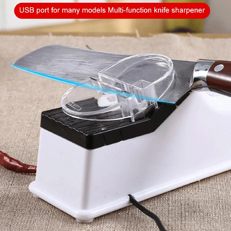 Description Picture 5 of itemElectric Knife Sharpener Home Knife Sharpener Quick Sharpening And Polishing USB Type Kitchen Supplies