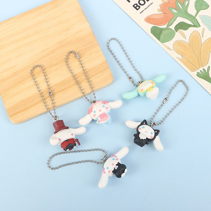 

Кавайная Sanrio Cinnamoroll капсула яйцо экшн-фигурка Косплей горничная набор подарок брелок DIY патч Милая модель игрушки подарок для детей