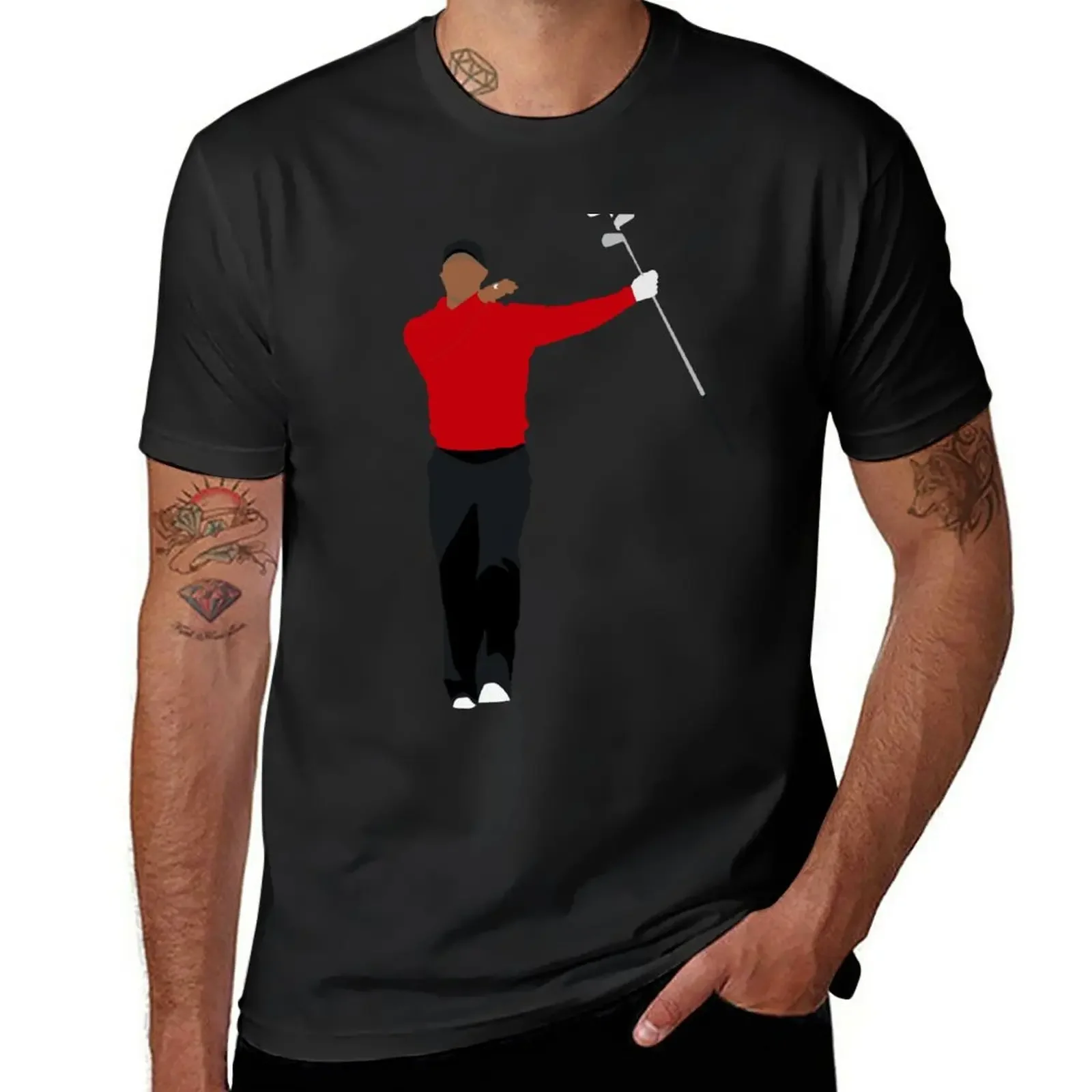 

Tiger Sunday Red Гольф-клубы Twirl, pga, августа, мастер, Win, кулак-насос, гольф, Гольфист, гольф, любитель Гольф F Мужская футболка