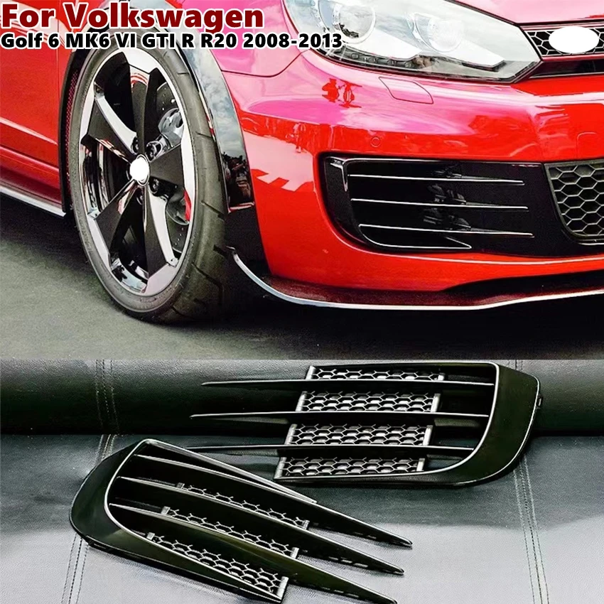 2 Pcs Car Front Fog Light Hoods Eyebrow Eye Wind Knife Cover Trim For Volkswagen  Golf 6 MK6 VI GTI R R20 ABS Fog Lamps Shade - AliExpress