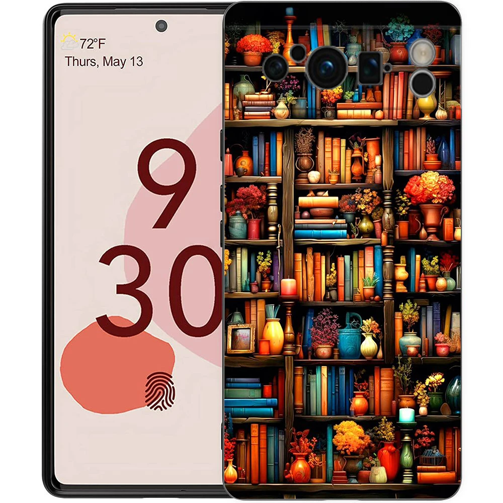 Lesen Sie Bücher Illustration Handyhülle für Google Pixel 9 8 7 6 7A 6A Pro stoßfestes Silikon Soft 9 Pro XL Shell Capas Fundas – Detail 2