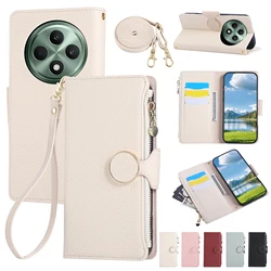 Leather Crossbody Wallet Case with Strap - OPPO A6 Pro (WHITE)