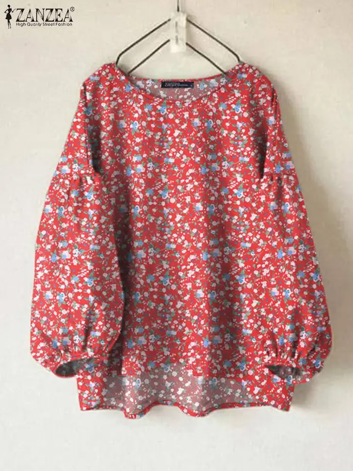 ZANZEA ����� ������ �ɹ��� ����콺, 2024 �м� ����, �� �Ҹ� O�� ����콺, Mujer ����̾� �ÿ��� ����Ʈ ���� ����