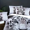 3-Piece White Tiger Bedding Set - Vibrant HD Printed Duvet Cover & Pillowcases, Soft & Cozy - Perfect for Bedroom, Guest Room 2