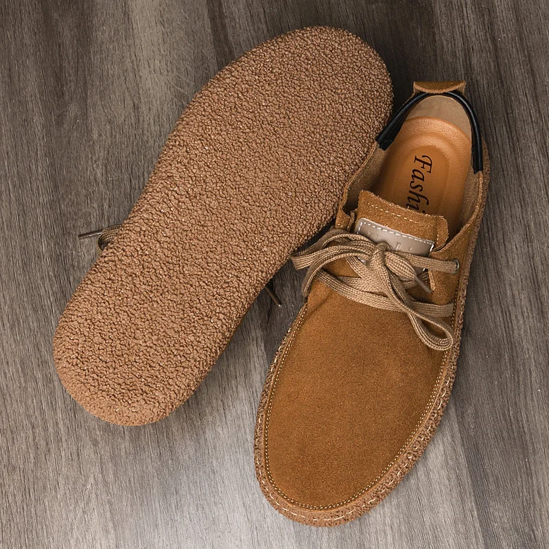 Summer Loose Fitting Leather Shoes Handmade Oxford Shoes Casual Shoes Versatile Men Leather Shoes Classic Man Business Sneakers 2