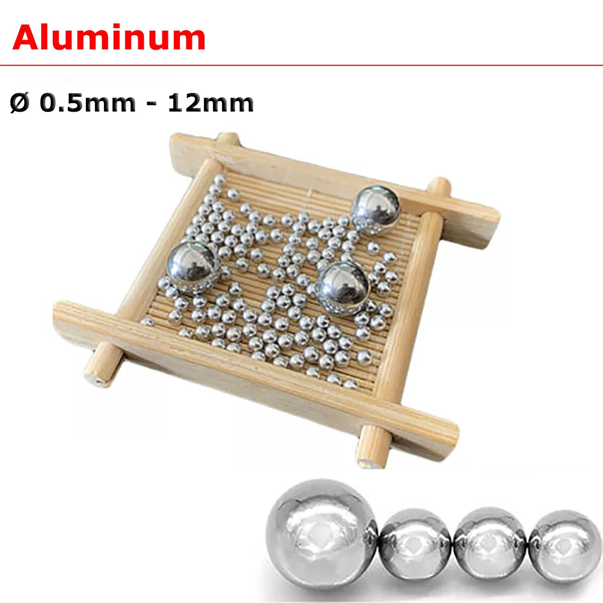 

Solid Aluminum Balls Dia 0.5mm-12mm 1060/1070 Pure Aluminum Alu Round Ball Bearings Rolling Bicycle Replacement