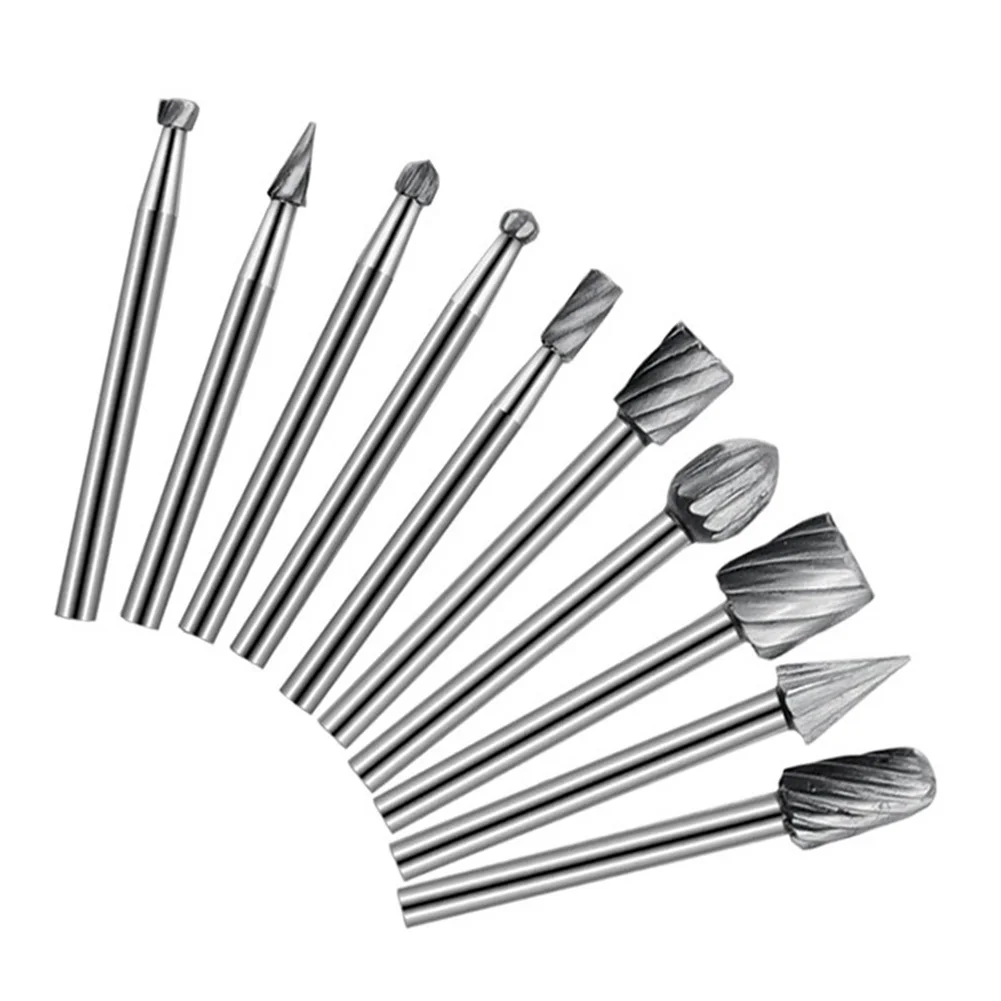 Carving Tools HSS Router Burrs Model Making Soft Materials Processing Suitable For Rotary Tools Various Job Applications