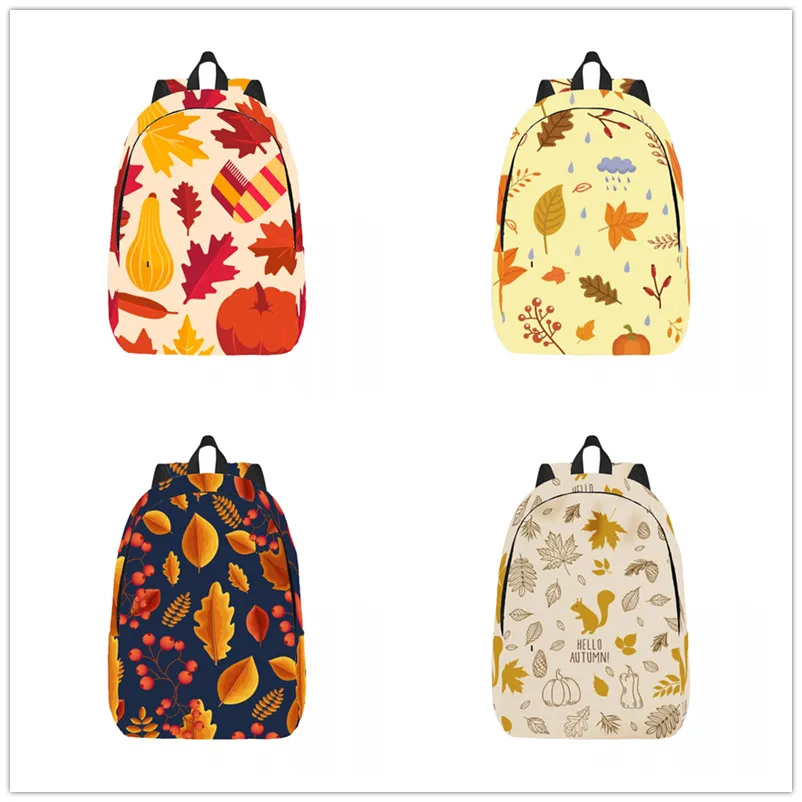 Autumn Leaves Fall Backpack Casual Lightweight Laptop Backpack Men Women Travel Bag Outdoor Canvas Daypack