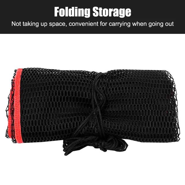 Drawstring Fishing Net Nylon Fish Guard Basket Foldable Nylon Mesh Fishing Net Tool Small Fish Crayfish Shrimp Crab Accessories 5