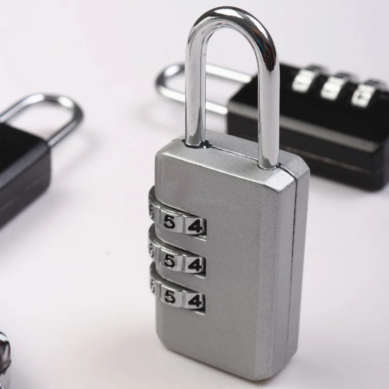 Mini Padlock Security Padlock Travel Padlock Luggage Padlock Digit Combination Lock Combination Lock 3 Digit Number Combination Pad Lock Outdoor Waterproof Suitcase Luggage Security Coded Zinc Alloy Code