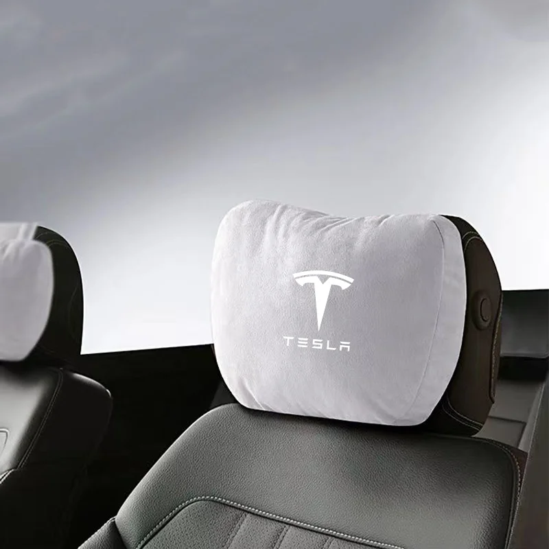 

4S Top Car Headrest Neck Support Seat Soft Neck Pillow For Tesla Model 3 Model X Model S Model Y car Accessories