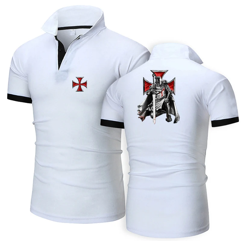 Mens Summer Polo Shirts Sports Casual Solid Color
