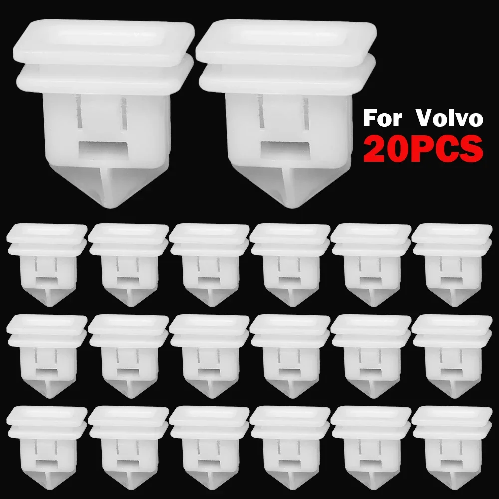 20Pcs Car Guard Plate Snap Clips Fastener Door Side Skirt Edge Beam ...