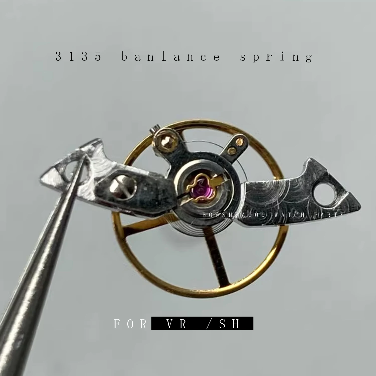 

for VR / SH 3135 MOVEMENT balance spring + bridege +TOP SHOCK ASSEMBLY STUD PARTS