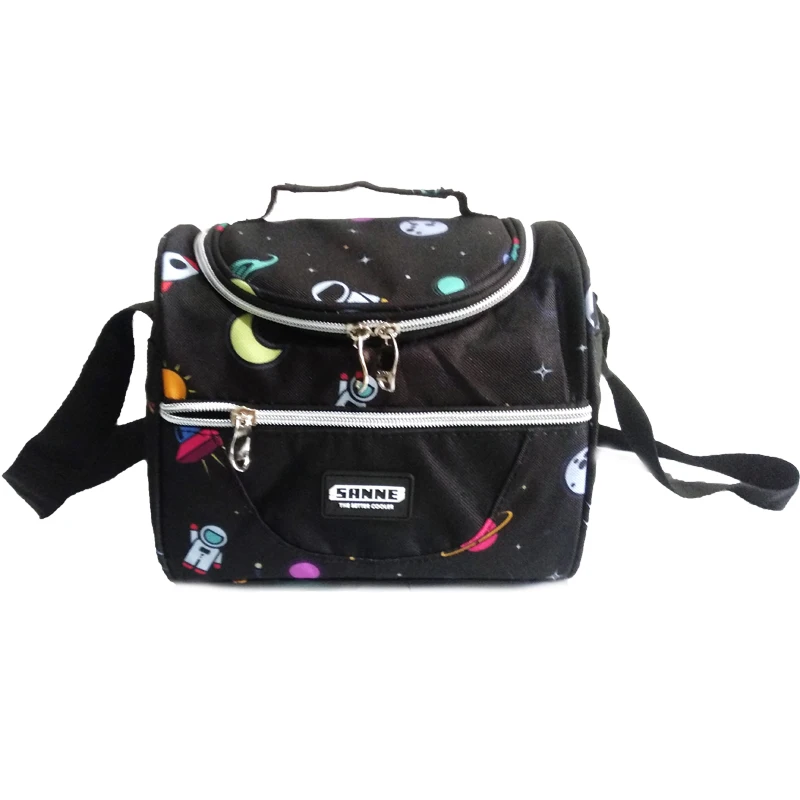 5L Thermo Lunch Bag Kids Cartoon Pattern Waterproof Cooler Bag Insulated Lunch Box Thermal Picnic for Kids SANNE