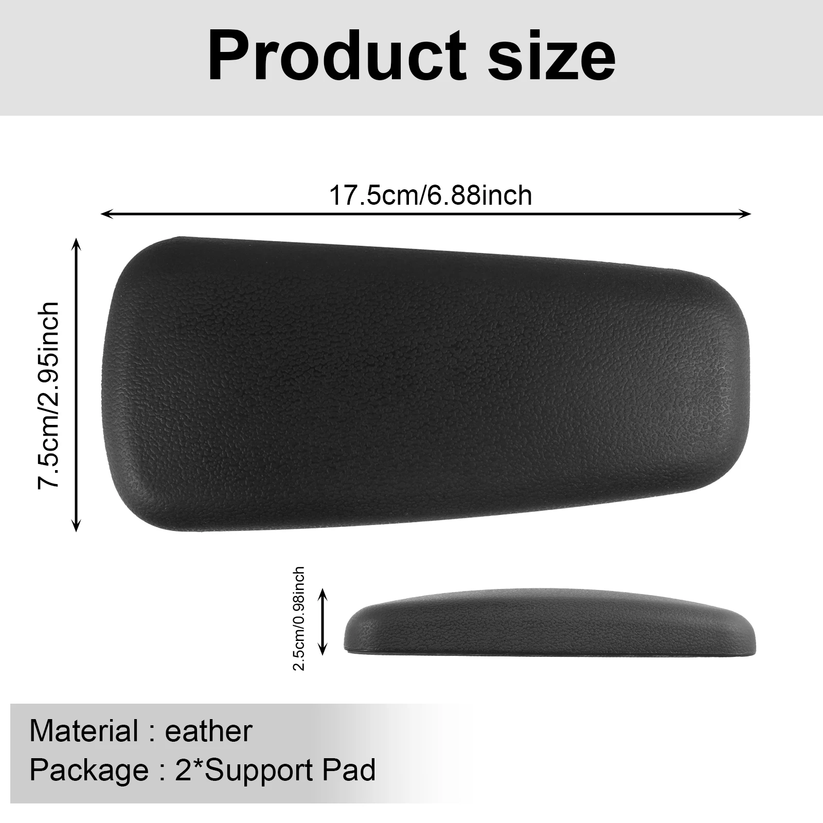 2Pcs Car Armrest Pad Soft Leather Car Knee Cushion Universal Car Door Armrest Pads Comfortable Car Arm Rest Elbow Pads