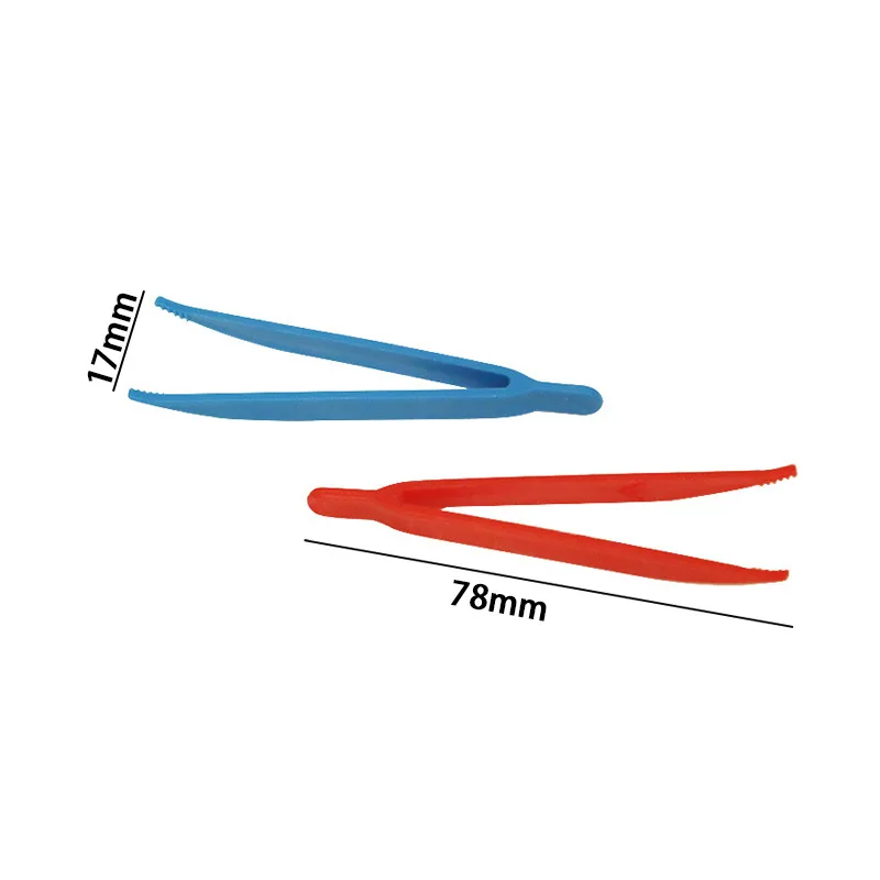 Tweezer Tool 20Pcs/Set Disposable Plastic Tweezers Color Random DIY Toy Small Tweezers Simple and Fashionable