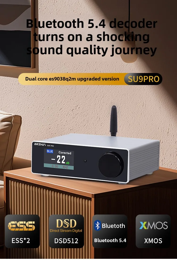 BRZHIFI 2025 New Special Offer SU9PRO Dual Core ES9038 Bluetooth