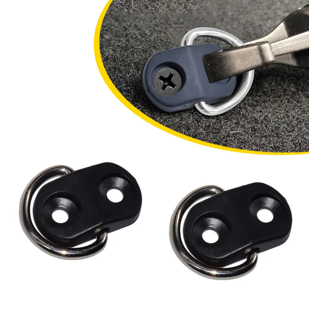 

2pcs Car Trunk Boot Floor Cargo Net Tie Down Hook Ring Loop Hanging Fixing Hanger Hook Ring Universal Car Interior Accessories