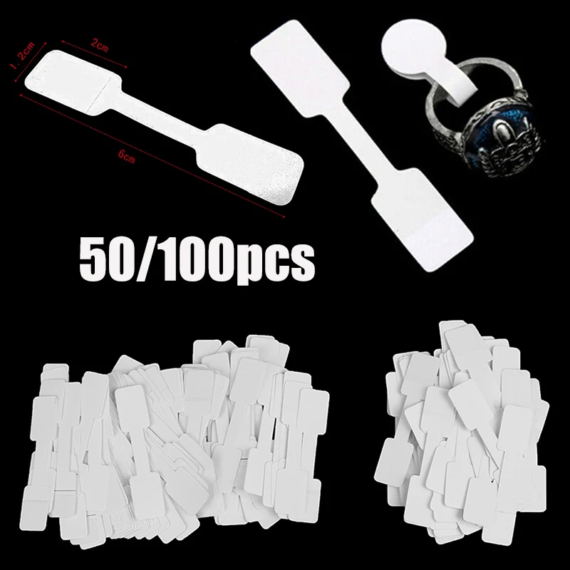 50pcs-100pcs-Paper-Label-Tags-White-Home-Market-DIY-Supplies-With ...