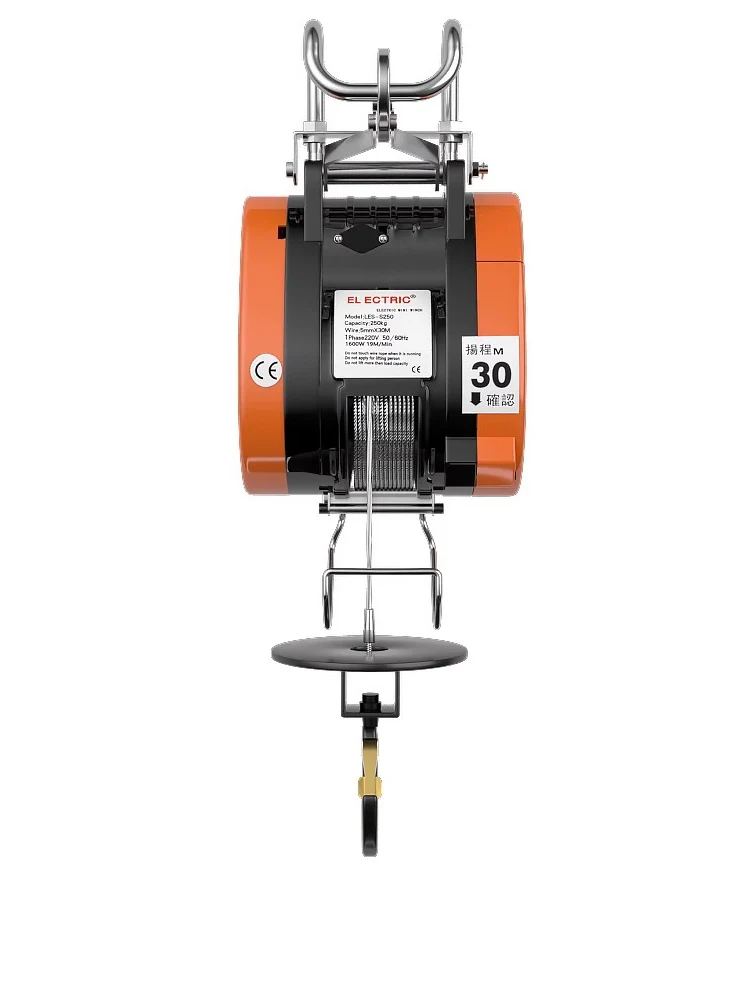 300kg 360kg Hoist Portable Suspended Small Hoist Ultra High Efficiency Cable Winch Mini Electric Crane