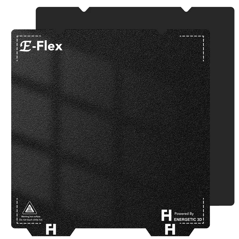 Energetic-pei Magnetic Construção Texturizado Folha de Aço Primavera Cama Impressora 3d Pei Pro Superfície Preto Fosco 235×235 mm Ender s1 k1