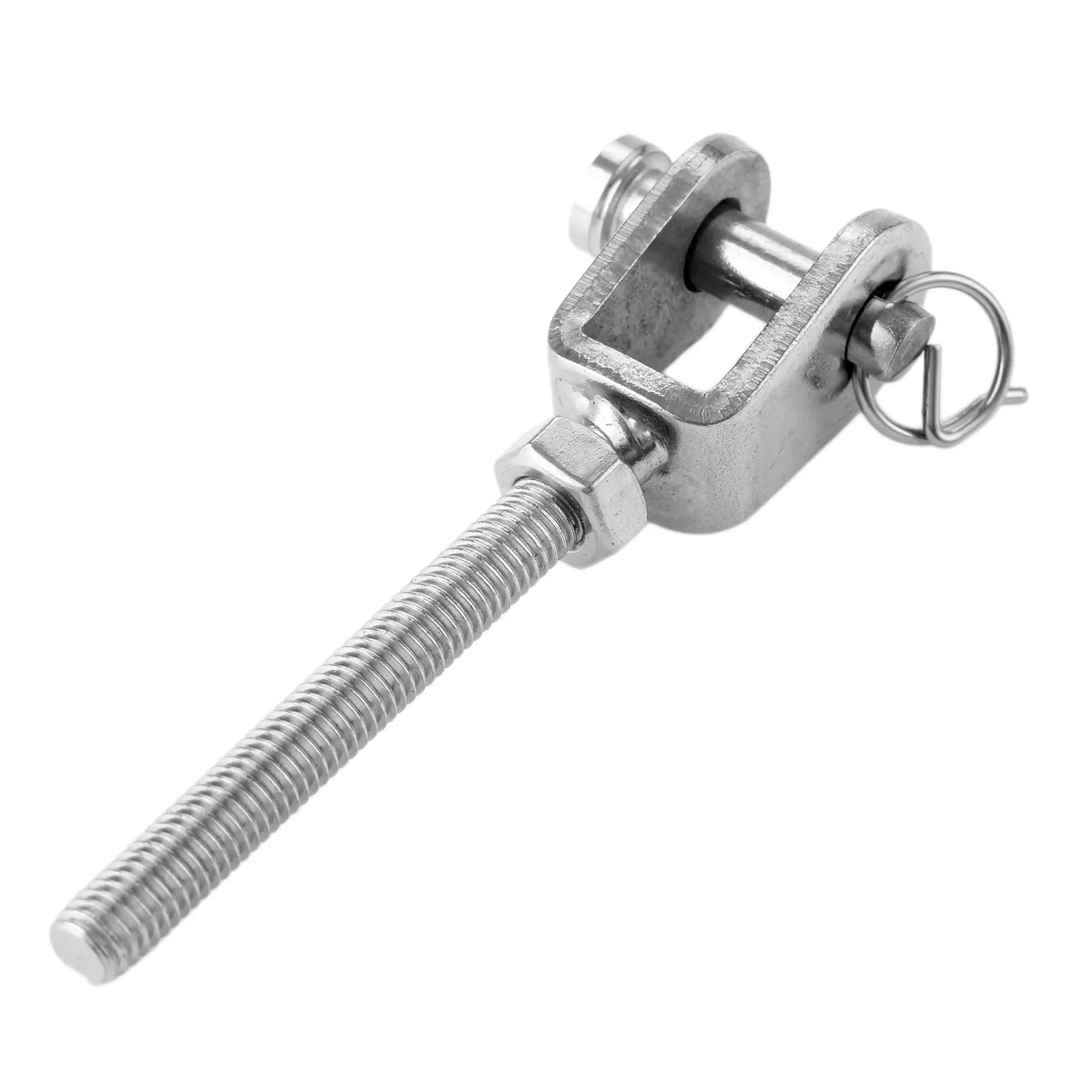 Screw Bolt Nut Set 1Pc M5 M6 M8 M10 M12 304 Stainless Steel Jaw Open Bolt & Nut Replacement Turnbuckle Rigging Screw Parts