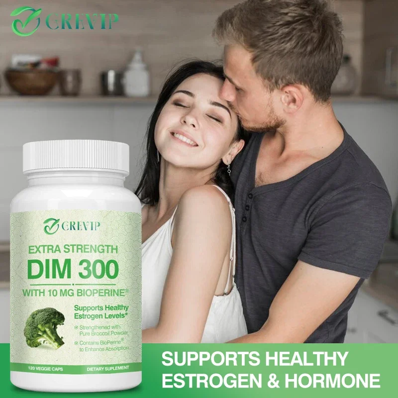 DIM 300 Mg Organic Broccoli-Helps Reduce Acne and Promote Prostate Health