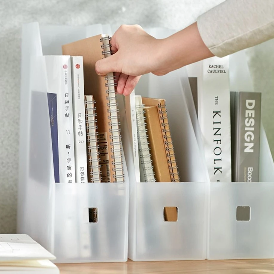 

1pc File Folder Book Magazine Holder Desk Document Paper Vertical Storage Organizer Stand Shelf Rack