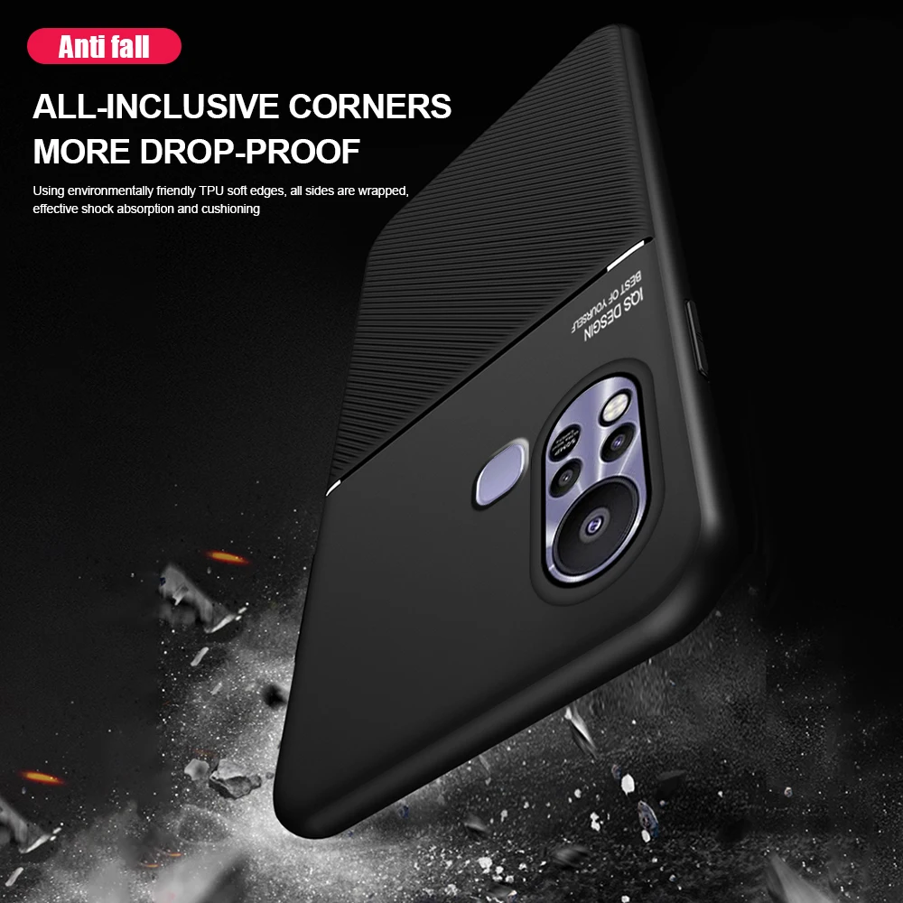 Coque téléphone en cuir mat pour modèles infinix hot_voghion.com