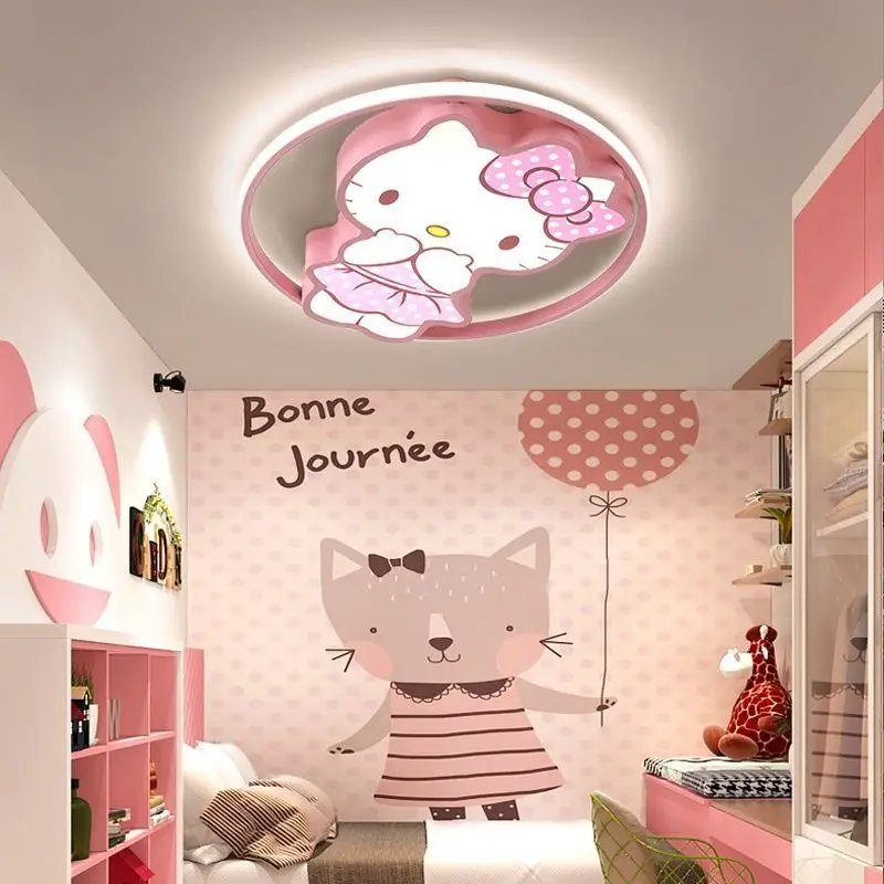 Sanrio-Kawaii-Hello-Kitty-Led-Ceiling-Lamp-Anime-Cartoon-Kids-Living ...