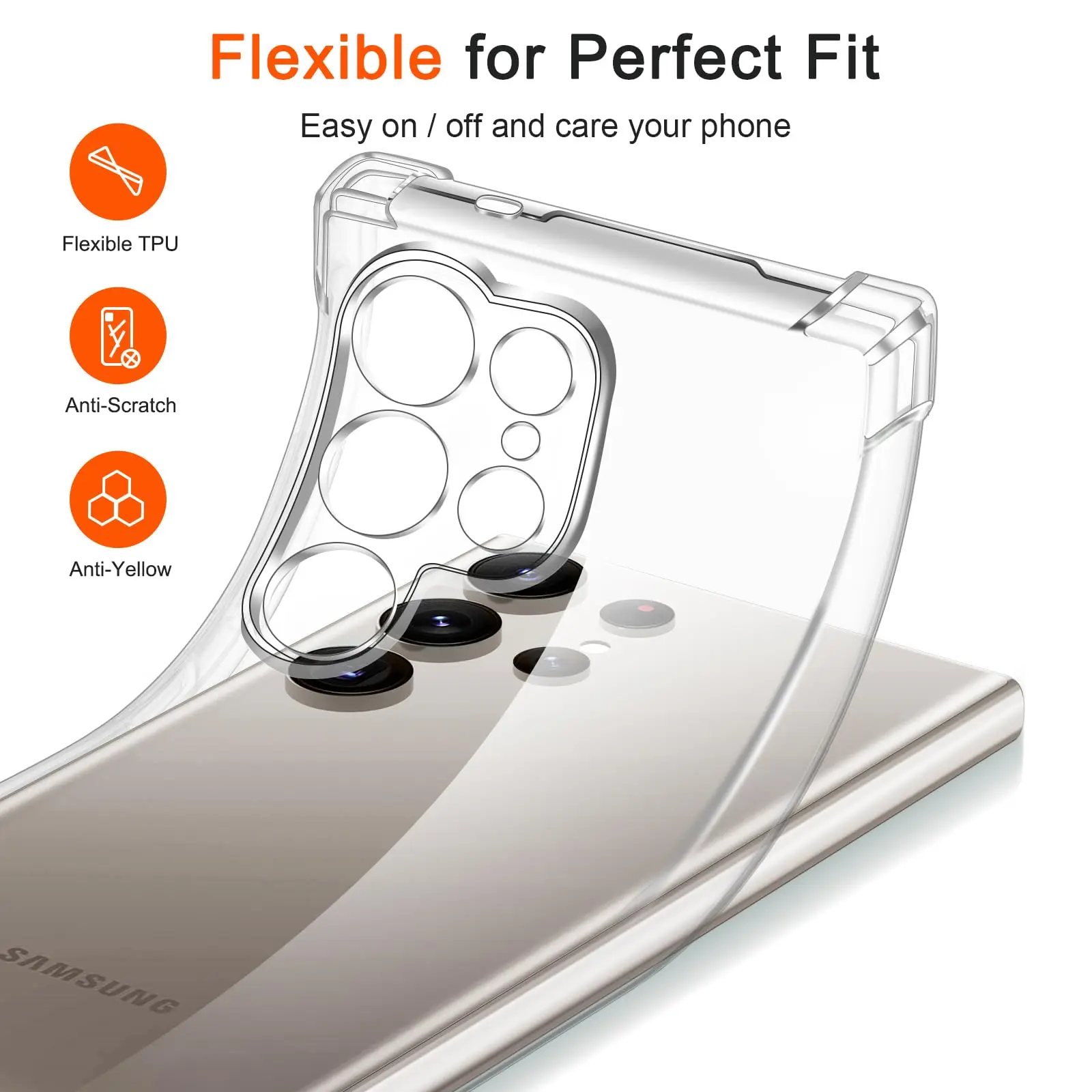 Shockproof TPU Soft Silicone Phone Case - Durable Back Cover