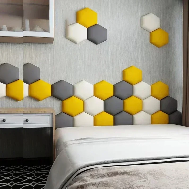 Anticollision Hexagonal Bed Headboard Sticker