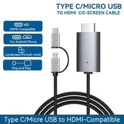 Wireless HD Streaming TV Stick with Micro USB & Type C to HDMI (NEW - Gray)